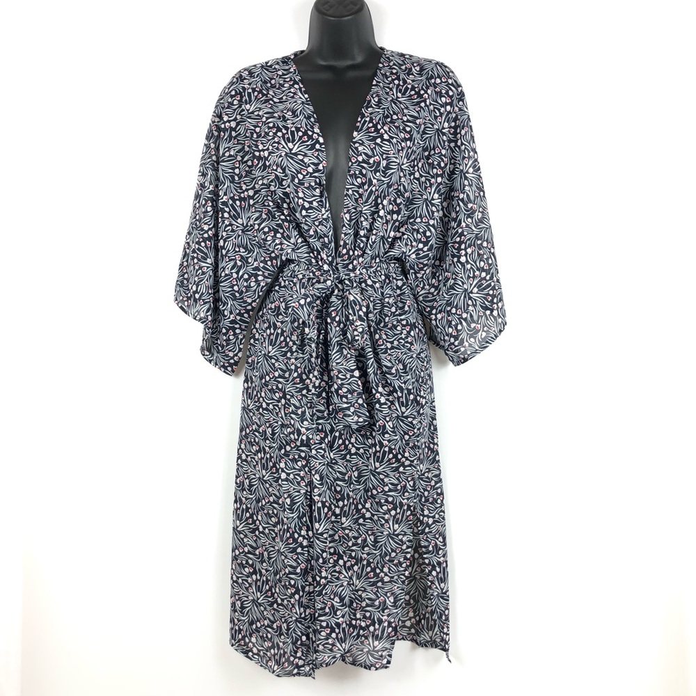 Sonoma Goods For Life Women’s Dainty Floral Belted Kimono Size OS